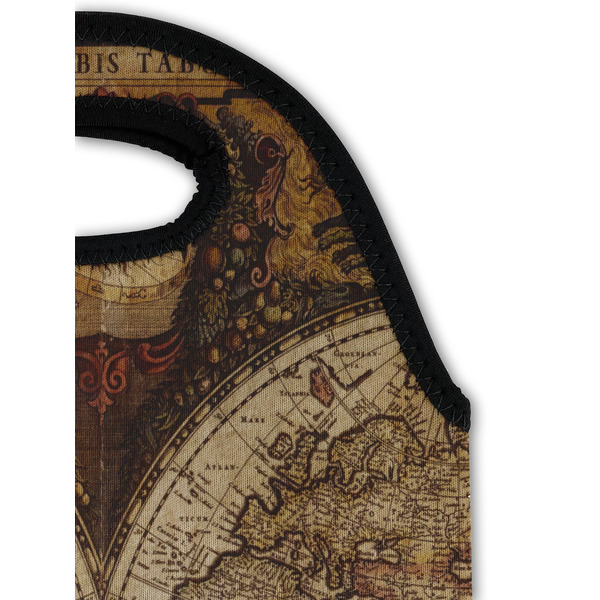 Vintage World Map Double Wine Tote - Detail 1 (new)
