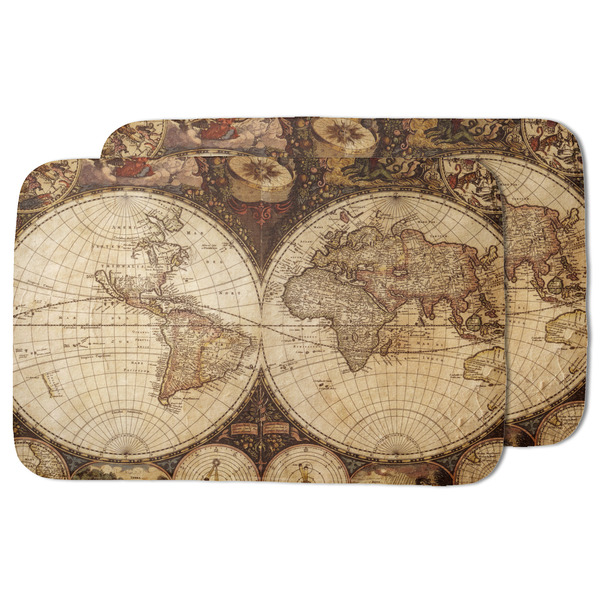 Vintage World Map Drying Dish Mat - MAIN