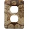 Vintage World Map Electric Outlet Plate