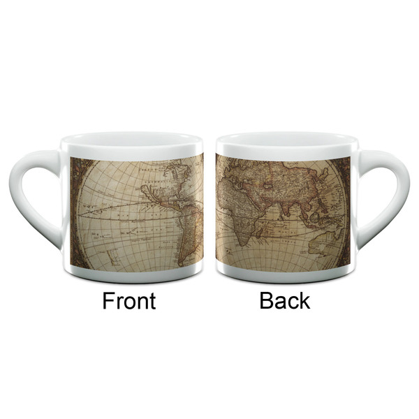 Vintage World Map Espresso Cup - 6oz (Double Shot) (APPROVAL)