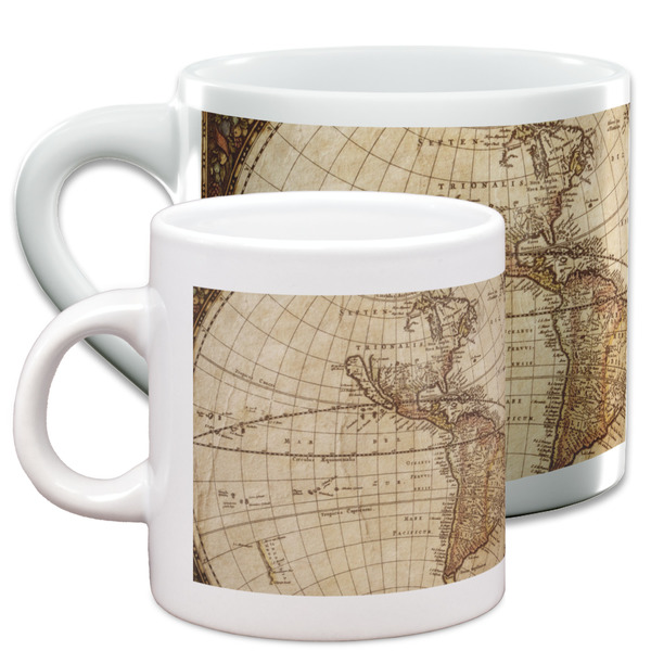Vintage World Map Espresso Mugs - Main Parent