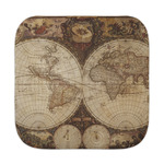 Vintage World Map Face Towel