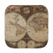 Vintage World Map Face Cloth-Rounded Corners
