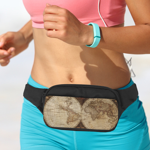 Vintage World Map Fanny Packs - LIFESTYLE