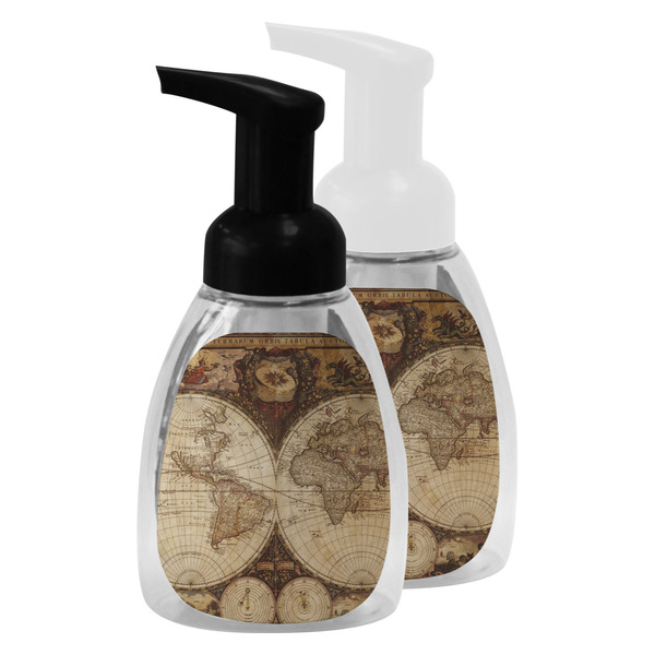 Vintage World Map Foam Soap Bottles - Main
