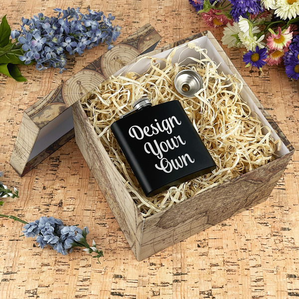 Vintage World Map Gift Boxes with Lid - Canvas Wrapped - X-Large - In Context