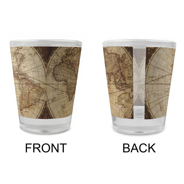 Vintage World Map Glass Shot Glass - Standard - APPROVAL