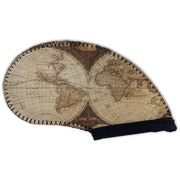 Vintage World Map Golf Club Covers - BACK