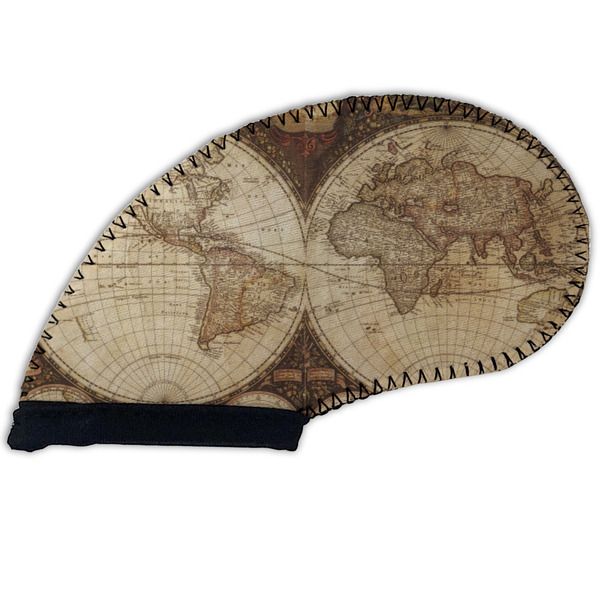 Vintage World Map Golf Club Covers - FRONT