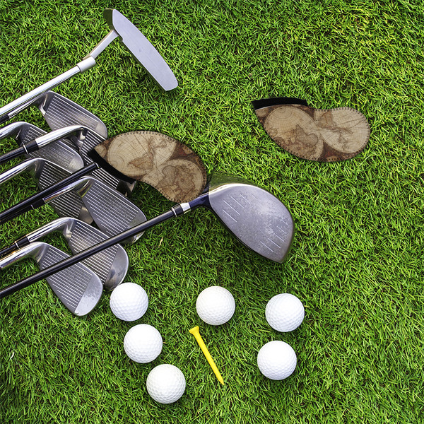 Vintage World Map Golf Club Covers - LIFESTYLE