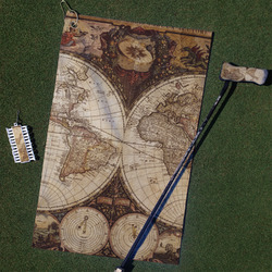 Vintage World Map Golf Towel Gift Set