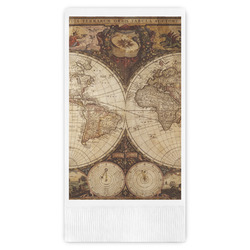Vintage World Map Guest Paper Towels - Full Color
