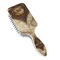 Vintage World Map Hair Brush - Angle View