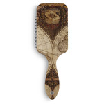 Vintage World Map Hair Brushes