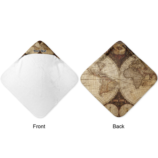 Vintage World Map Hooded Baby Towel- Approval