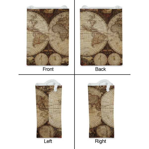 Vintage World Map Jewelry Gift Bag - Gloss - Approval