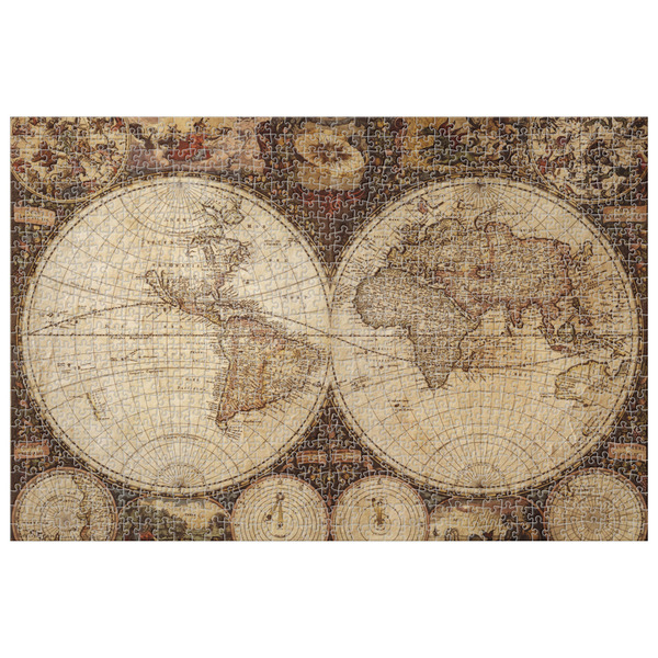 Custom Vintage World Map 1014 pc Jigsaw Puzzle