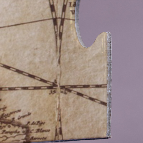 Vintage World Map Jigsaw Puzzle 30 Piece  - Close Up