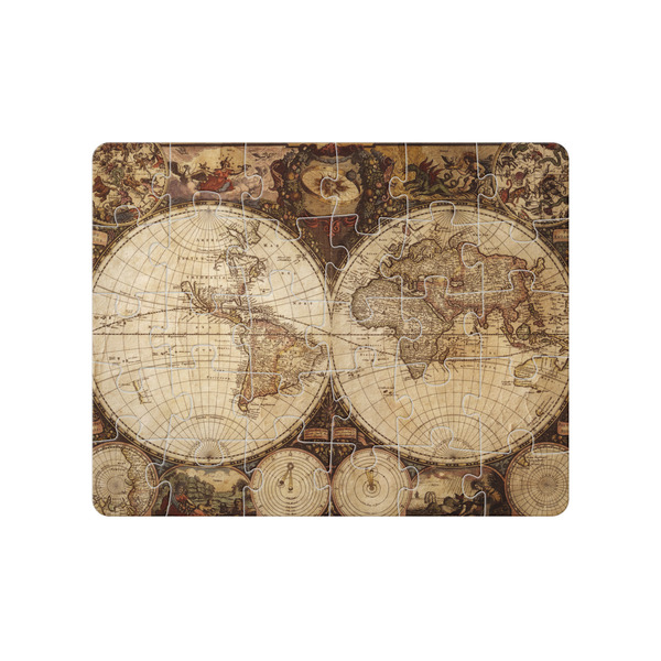 Custom Vintage World Map Jigsaw Puzzles