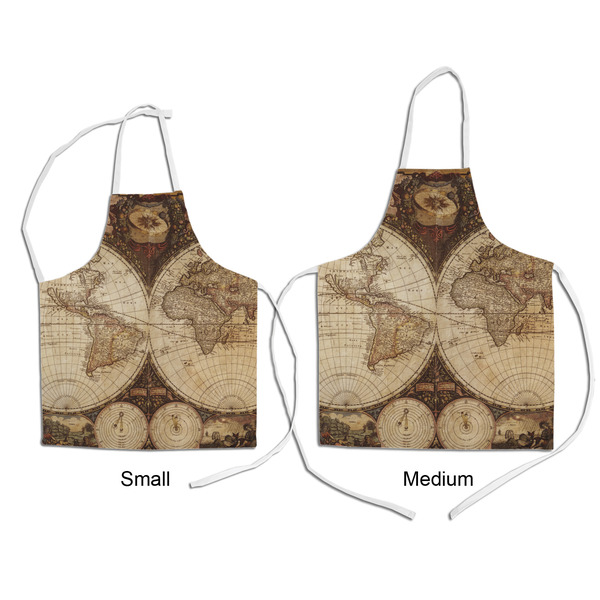Vintage World Map Kid's Aprons - Comparison