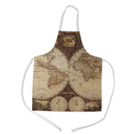 Vintage World Map Kid's Apron - Medium