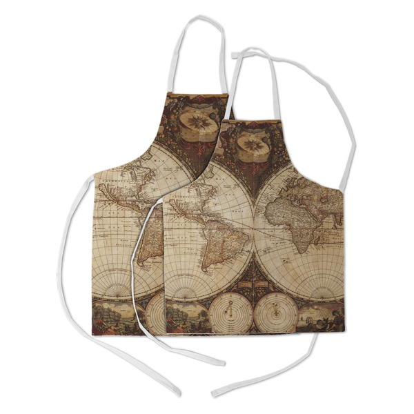 Vintage World Map Kid's Aprons - Parent - Main