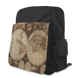 Vintage World Map Preschool Backpack
