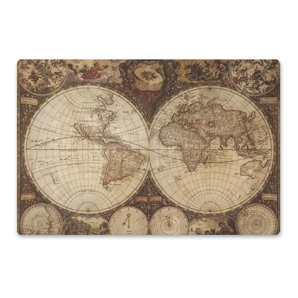 Custom Vintage World Map Large Rectangle Car Magnet