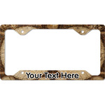 Vintage World Map License Plate Frame - Style C