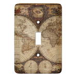 Vintage World Map Light Switch Covers