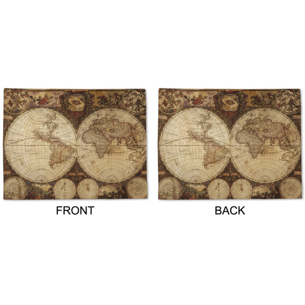 Vintage World Map Linen Placemat - APPROVAL (double sided)