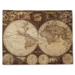 Vintage World Map Single-Sided Linen Placemat - Single