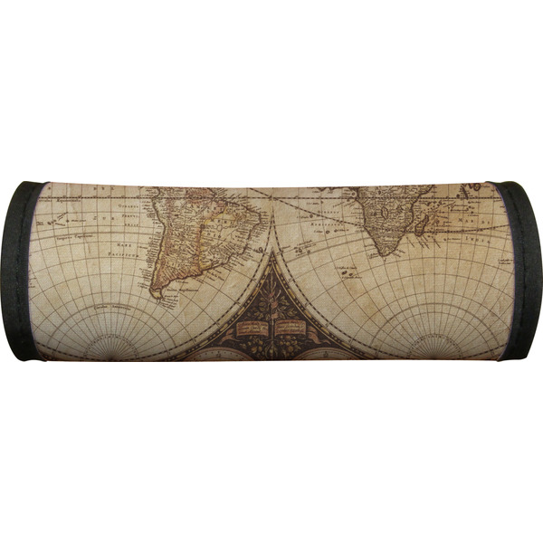 Antique World Map Luggage Handle Wrap