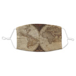 Vintage World Map Adult Cloth Face Mask