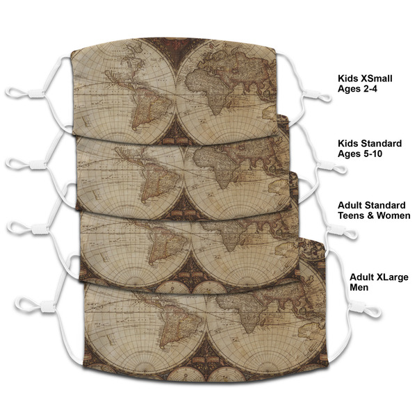 Vintage World Map Mask1 Composite