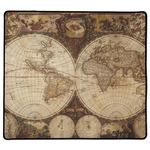 Vintage World Map XL Gaming Mouse Pad - 18" x 16"