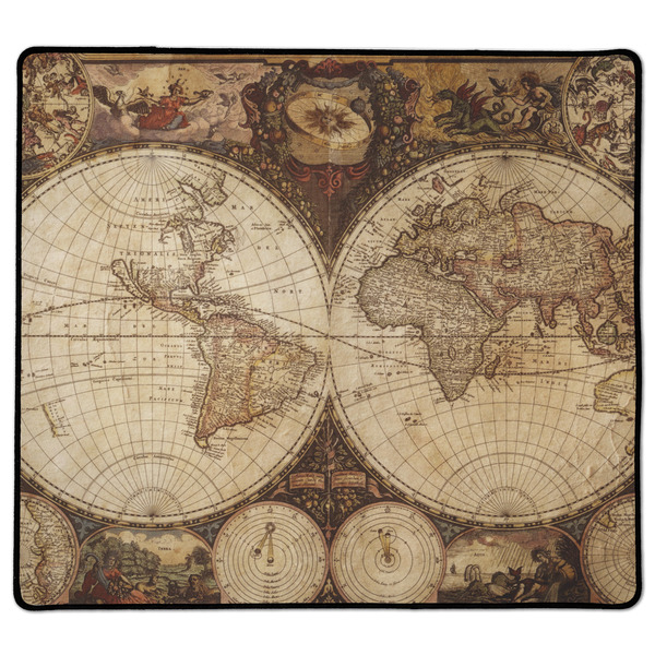 Custom Vintage World Map XL Gaming Mouse Pad - 18" x 16"