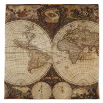 Vintage World Map Microfiber Dish Towel