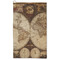 Vintage World Map Microfiber Golf Towel - Large
