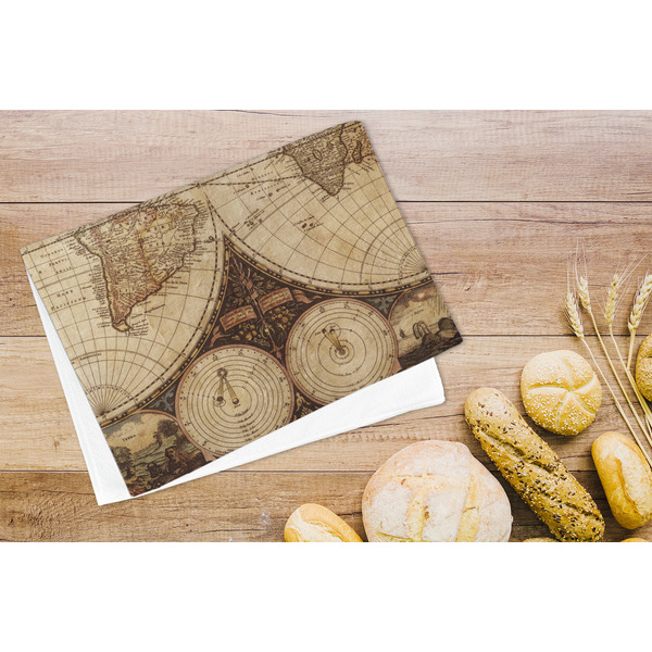 Vintage World Map Microfiber Kitchen Towel - LIFESTYLE