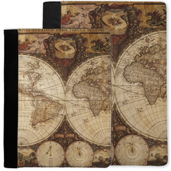 Vintage World Map Notebook Padfolio
