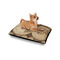 Vintage World Map Outdoor Dog Beds - Small - IN CONTEXT