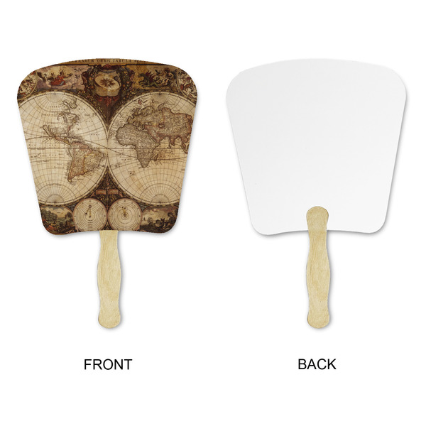 Vintage World Map Paper Fans - Approval