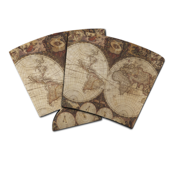 Custom Vintage World Map Party Cup Sleeve