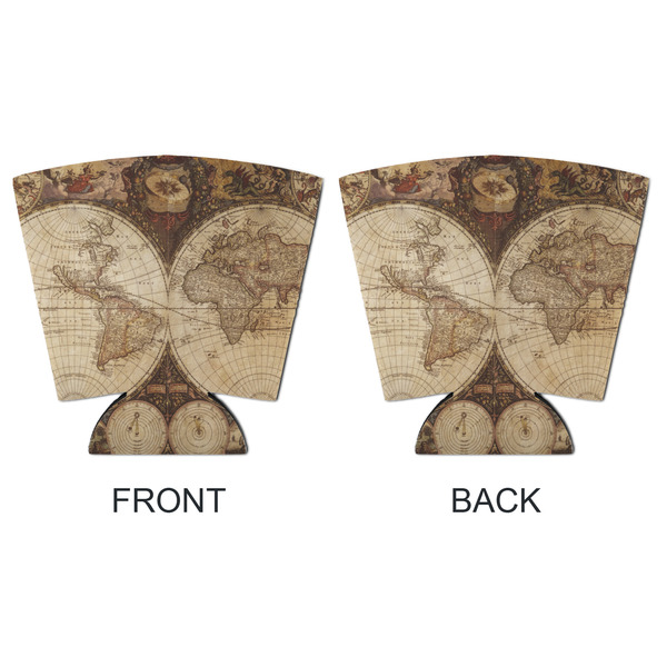 Vintage World Map Party Cup Sleeves - with bottom - APPROVAL