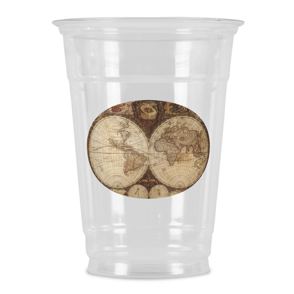 Custom Vintage World Map Party Cups - 16oz