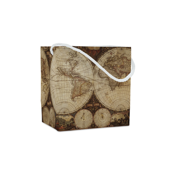 Custom Vintage World Map Party Favor Gift Bags - Gloss