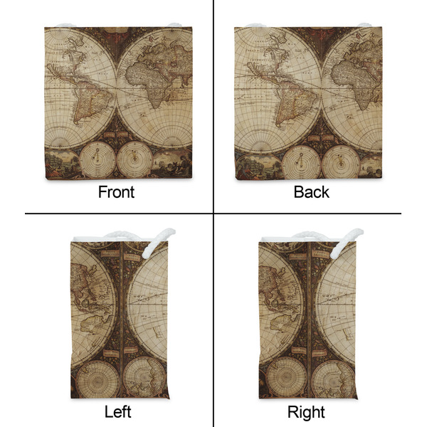 Vintage World Map Party Favor Gift Bag - Matte - Approval
