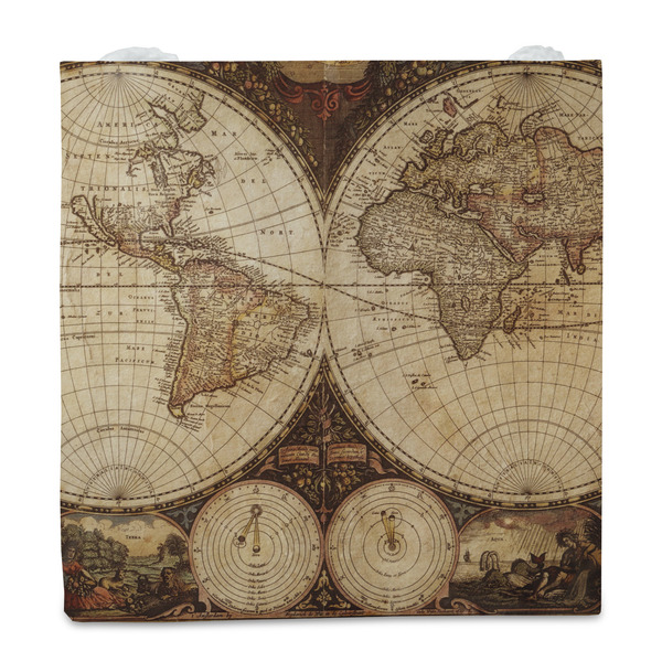 Vintage World Map Party Favor Gift Bag - Matte - Front