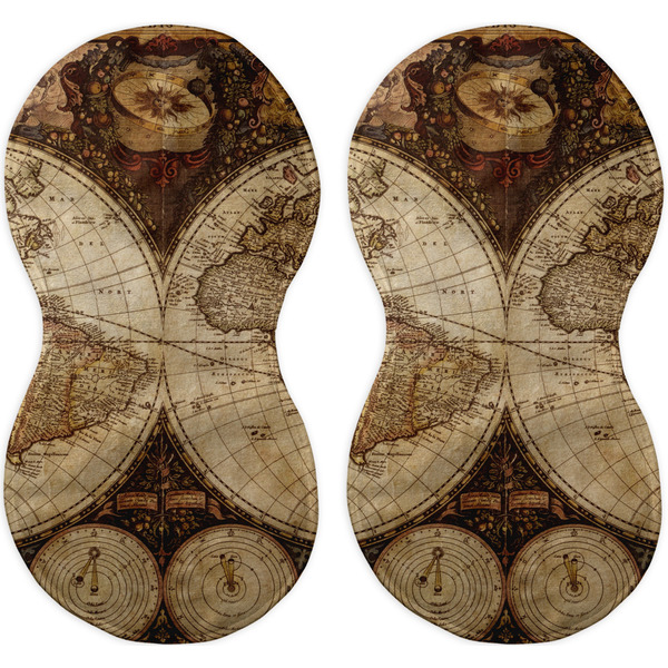 Vintage World Map Peanut Shaped Burps - Approval